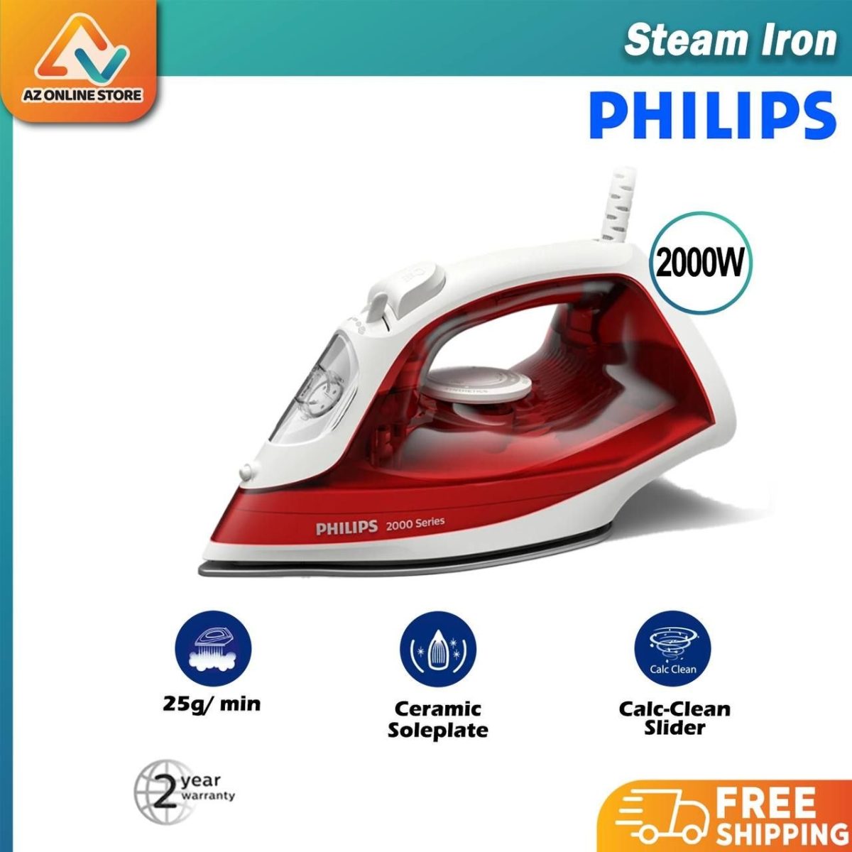 Philips stim iron ፊሊፕስ የልብስ መተኮሻ ካዉያ - Suuraa 4