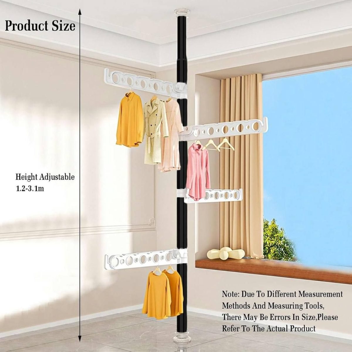 Telescopic Clothes Rack ዘመናዊ የልብስ መስቀያ - Image 2