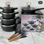 Vmigo 14pc Granite cookware set